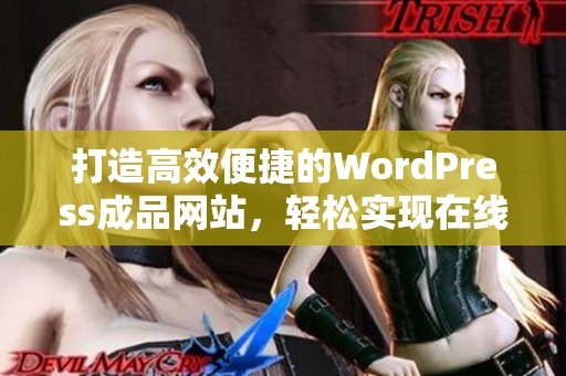 打造高效便捷的WordPress成品网站，轻松实现在线运营与管理