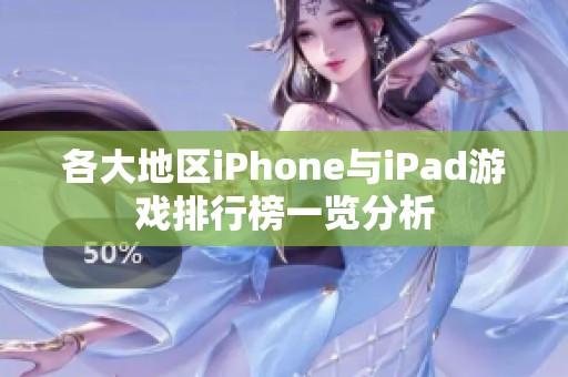 各大地区iPhone与iPad游戏排行榜一览分析