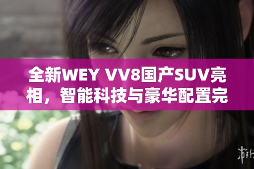 全新WEY VV8国产SUV亮相，智能科技与豪华配置完美结合