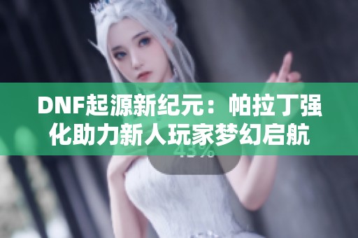 DNF起源新纪元：帕拉丁强化助力新人玩家梦幻启航