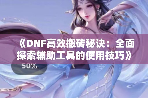 《DNF高效搬砖秘诀：全面探索辅助工具的使用技巧》