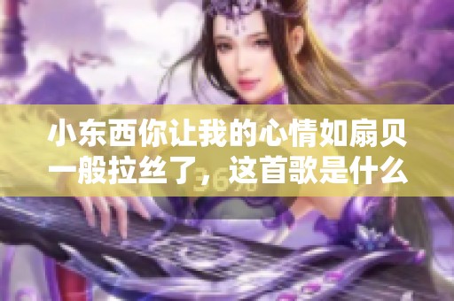 小东西你让我的心情如扇贝一般拉丝了，这首歌是什么？