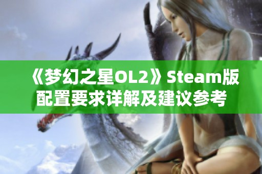 《梦幻之星OL2》Steam版配置要求详解及建议参考