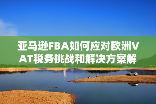 亚马逊FBA如何应对欧洲VAT税务挑战和解决方案解析