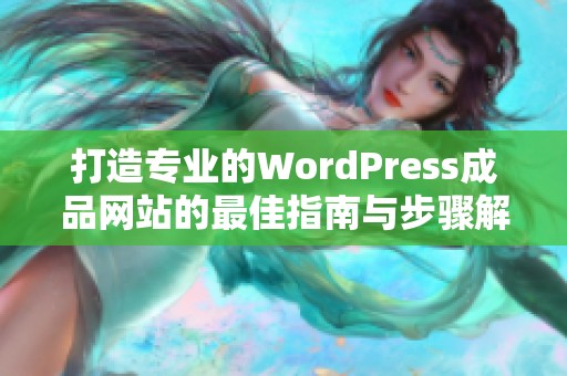 打造专业的WordPress成品网站的最佳指南与步骤解析