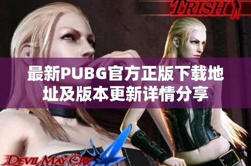 最新PUBG官方正版下载地址及版本更新详情分享