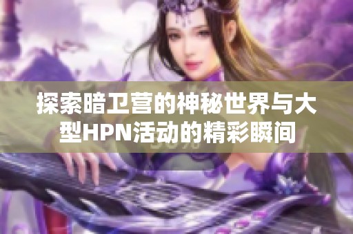 探索暗卫营的神秘世界与大型HPN活动的精彩瞬间