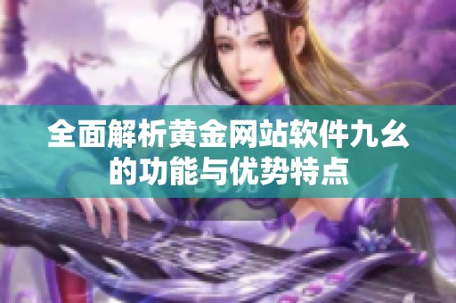 全面解析黄金网站软件九幺的功能与优势特点