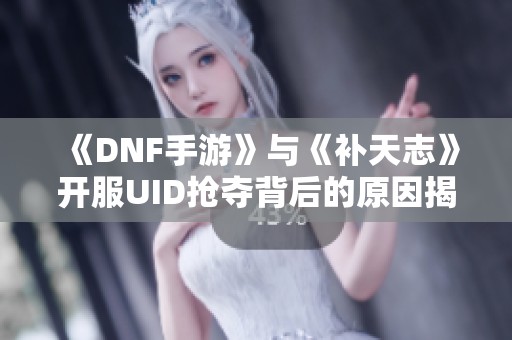 《DNF手游》与《补天志》开服UID抢夺背后的原因揭秘