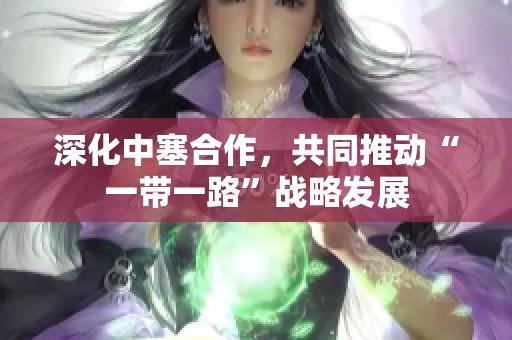 深化中塞合作，共同推动“一带一路”战略发展