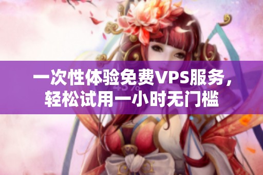 一次性体验免费VPS服务，轻松试用一小时无门槛