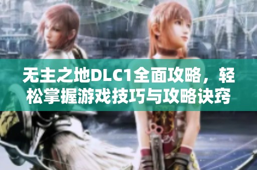 无主之地DLC1全面攻略，轻松掌握游戏技巧与攻略诀窍