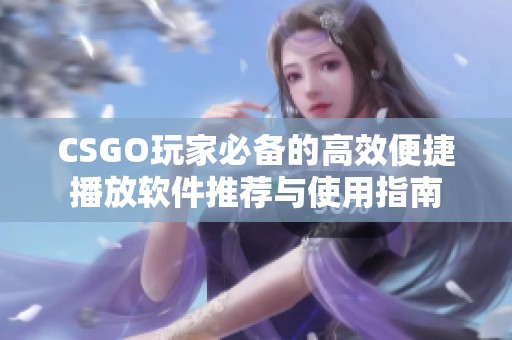 CSGO玩家必备的高效便捷播放软件推荐与使用指南