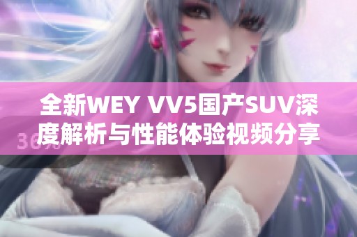 全新WEY VV5国产SUV深度解析与性能体验视频分享