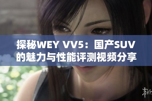 探秘WEY VV5：国产SUV的魅力与性能评测视频分享