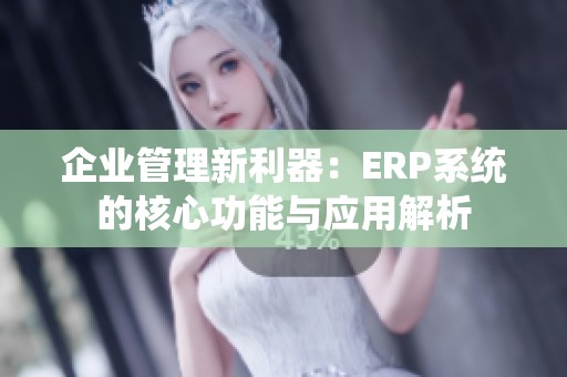 企业管理新利器：ERP系统的核心功能与应用解析