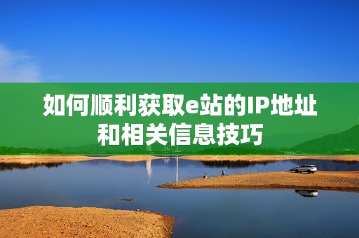 如何顺利获取e站的IP地址和相关信息技巧