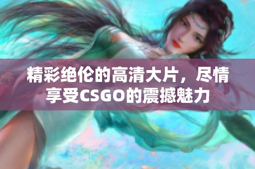 精彩绝伦的高清大片，尽情享受CSGO的震撼魅力